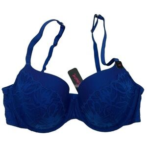 La Senza - So Free Full Coverage Lace Pattern Bra - Dark Blue. Size: 36D. NWT.
